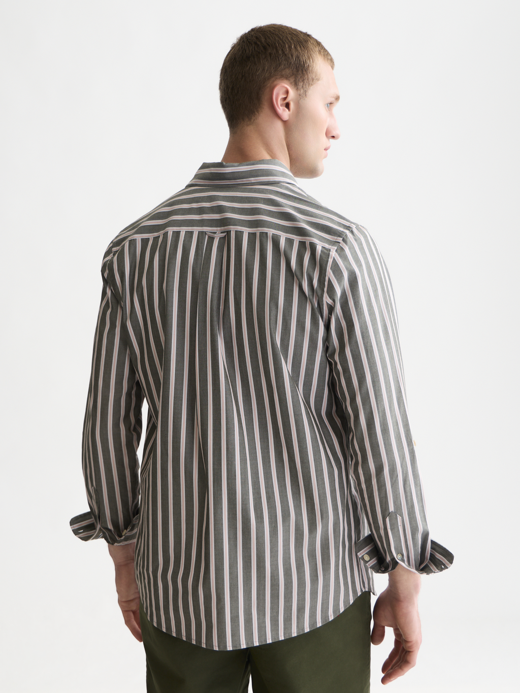 Yarn-Dyed Striped Regular-Fit Shirt