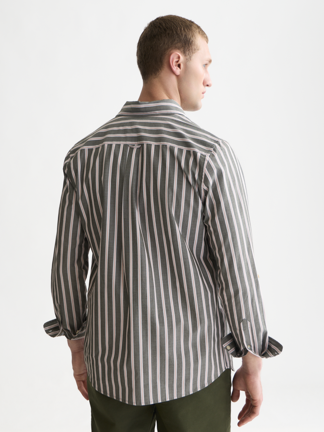 Yarn-Dyed Striped Regular-Fit Shirt