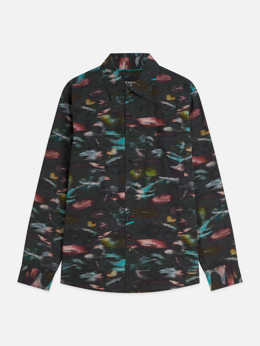 Printed Embroidered Relaxed-Fit Shirt