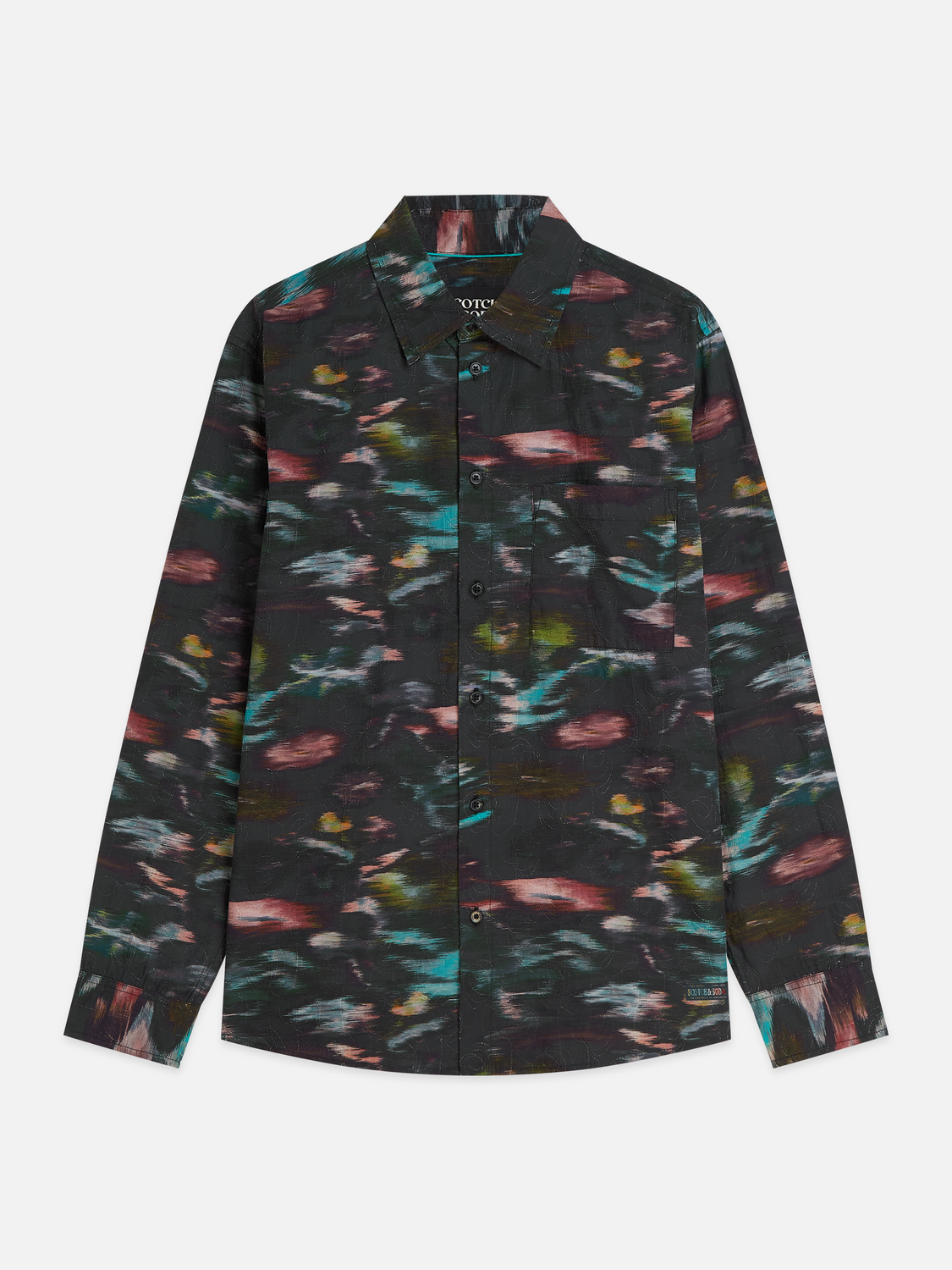 Printed Embroidered Relaxed-Fit Shirt