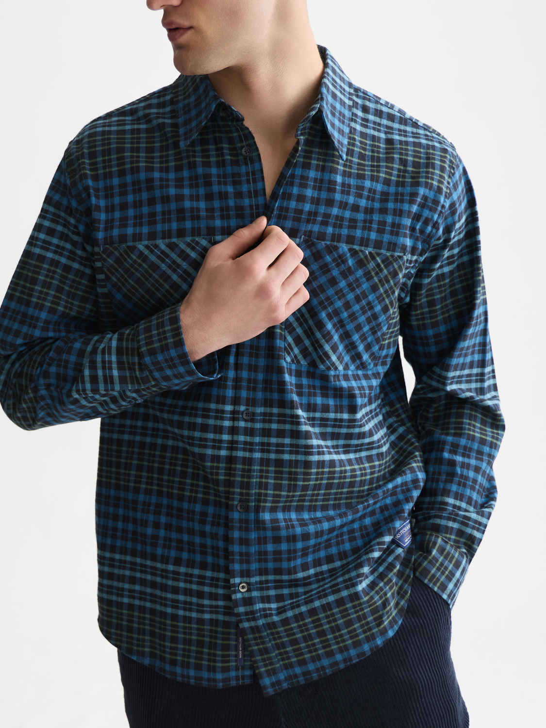 Flannel Checked Relaxed-Fit Shirt