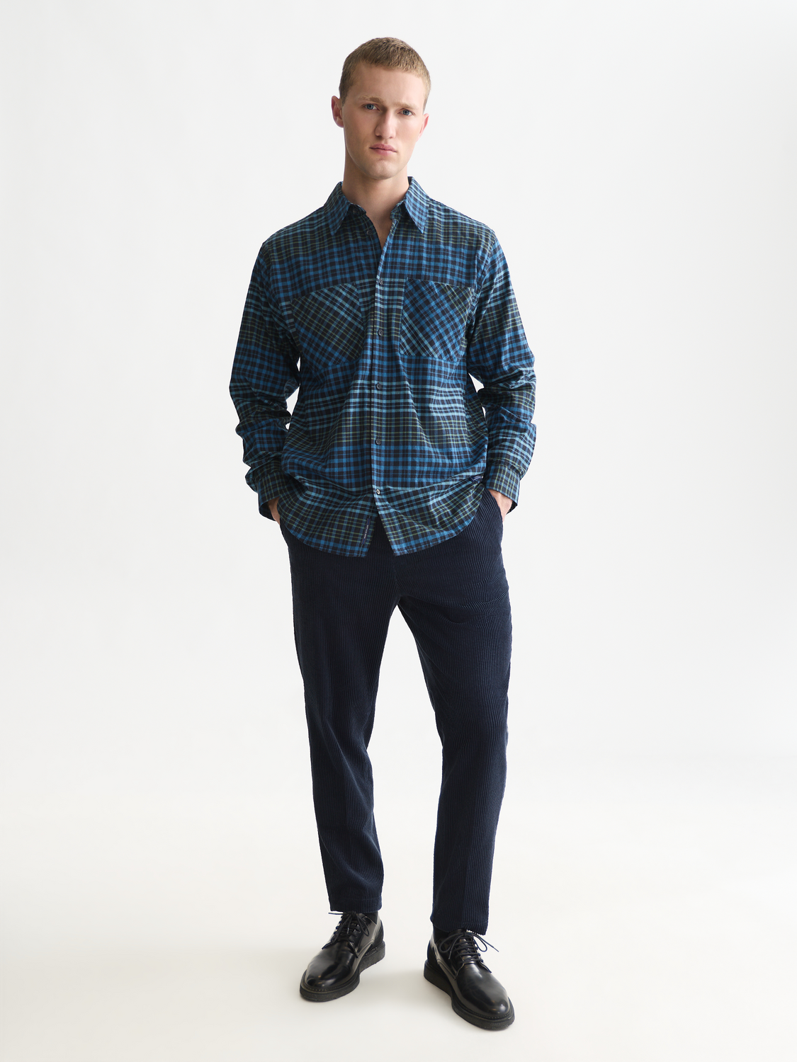 Flannel Checked Relaxed-Fit Shirt