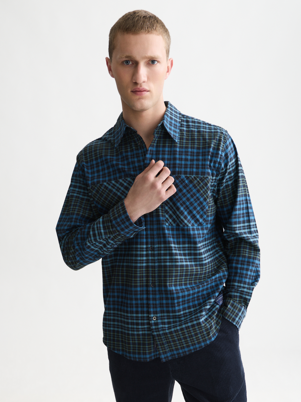 Flannel Checked Relaxed-Fit Shirt