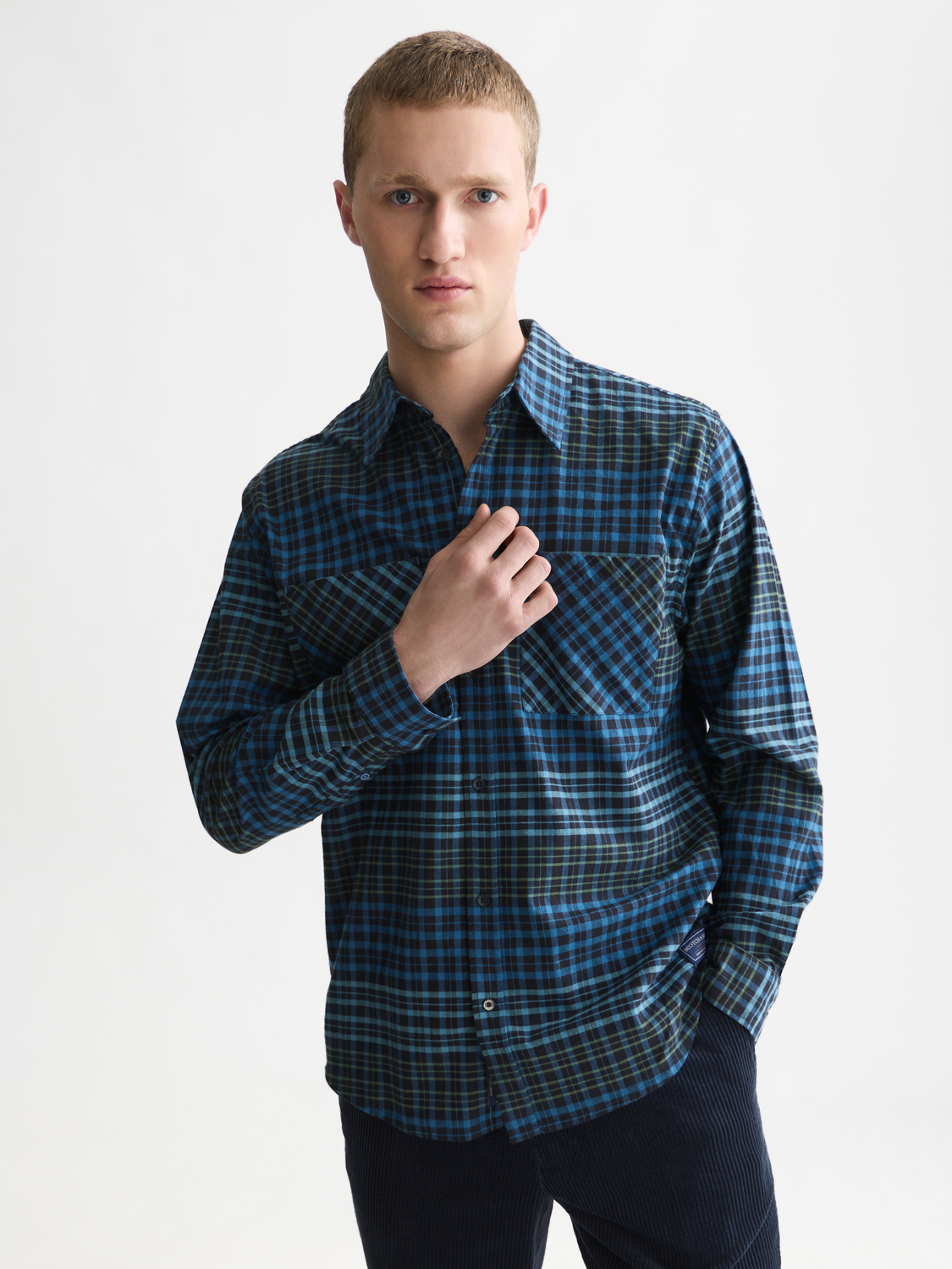 Flannel Checked Relaxed-Fit Shirt
