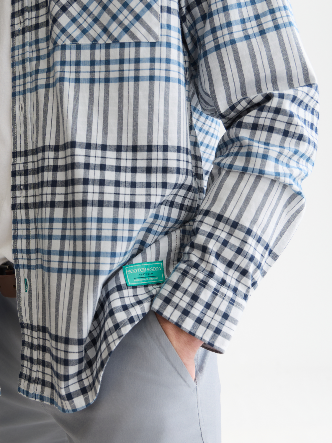 Flannel Checked Relaxed-Fit Shirt