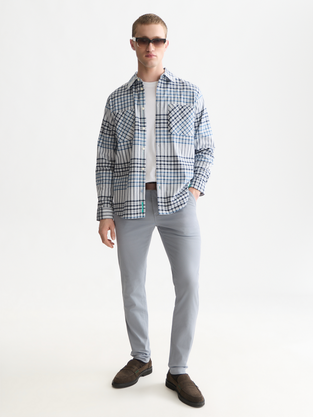 Flannel Checked Relaxed-Fit Shirt