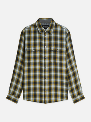 Double-Faced Check Relaxed-Fit Shirt