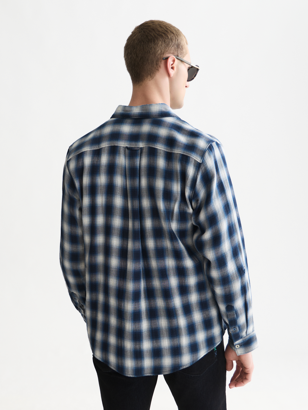 Double-Faced Check Relaxed-Fit Shirt