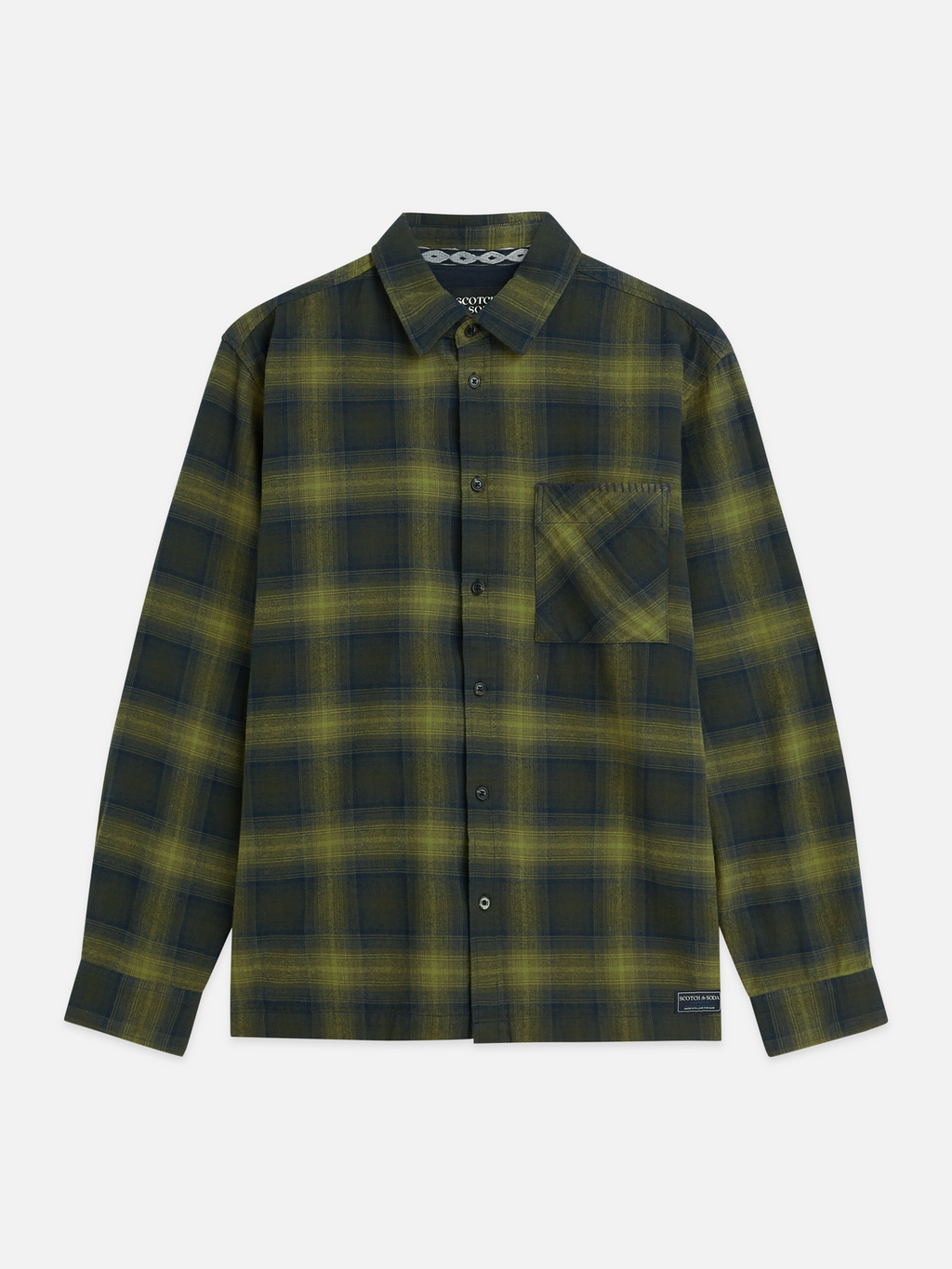 Cotton Flannel Relaxed Check Shirt