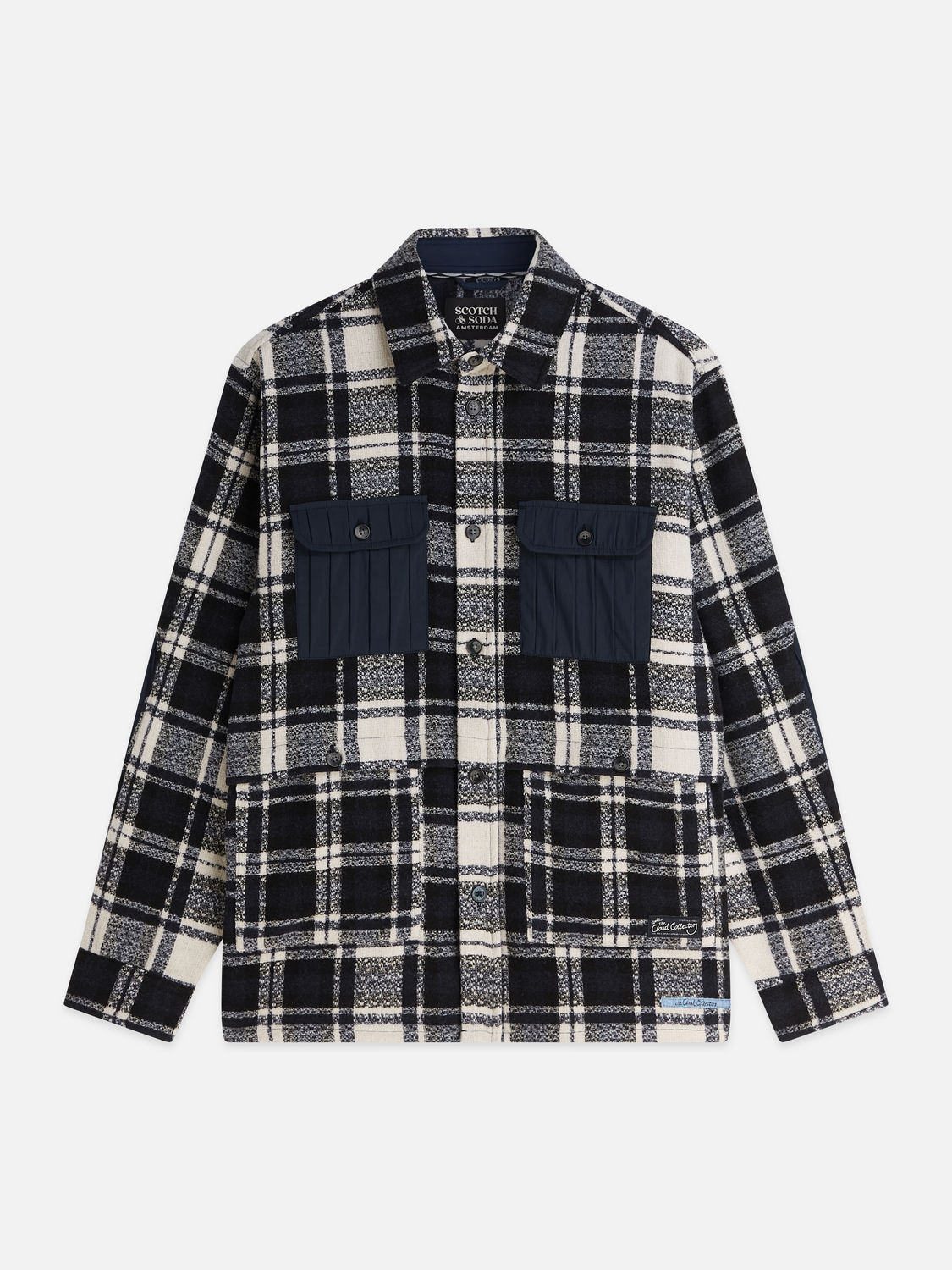 Patchwork Relaxed-Fit Overshirt