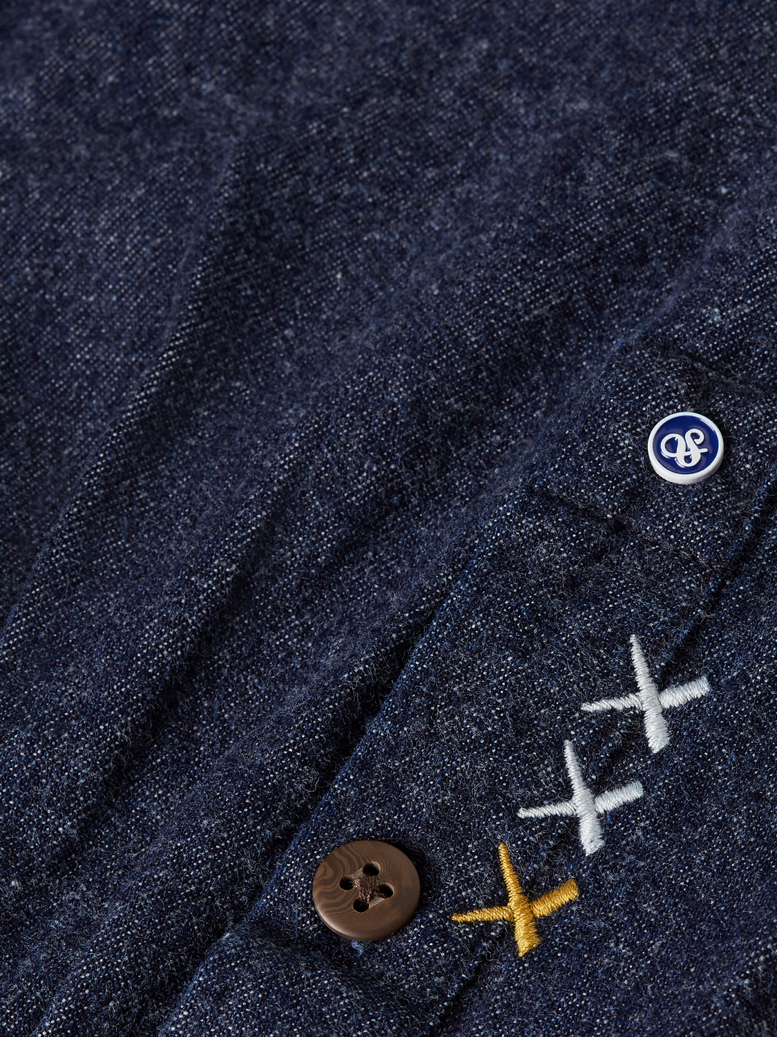 Denim Flannel Relaxed-Fit Overshirt