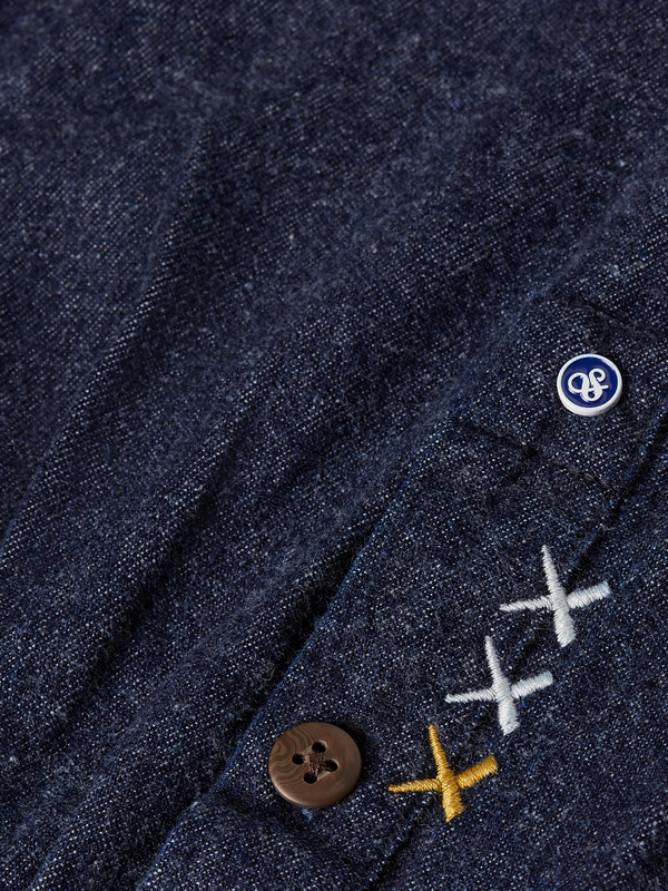 Denim Flannel Relaxed Overshirt