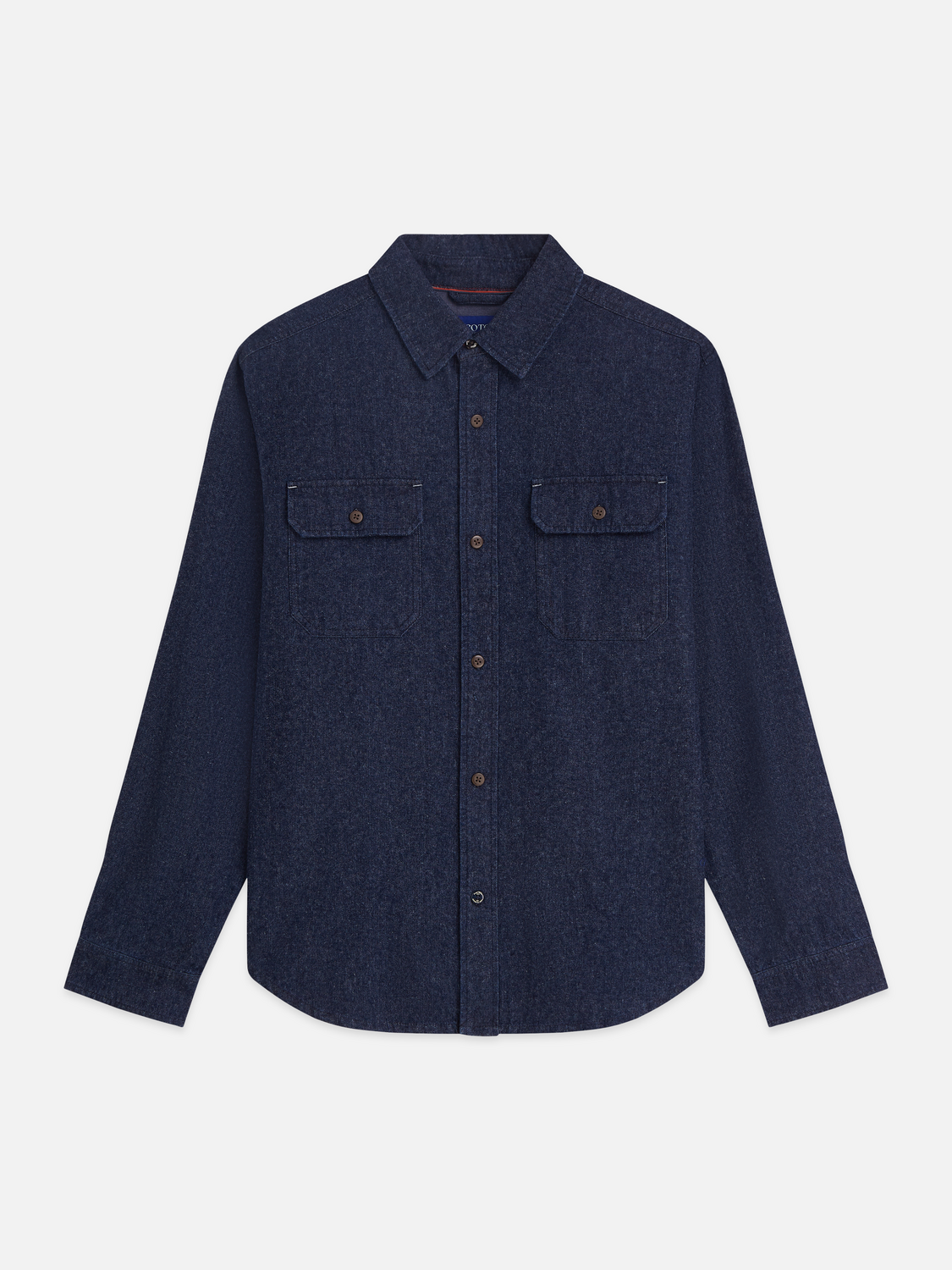 Denim Flannel Relaxed Overshirt