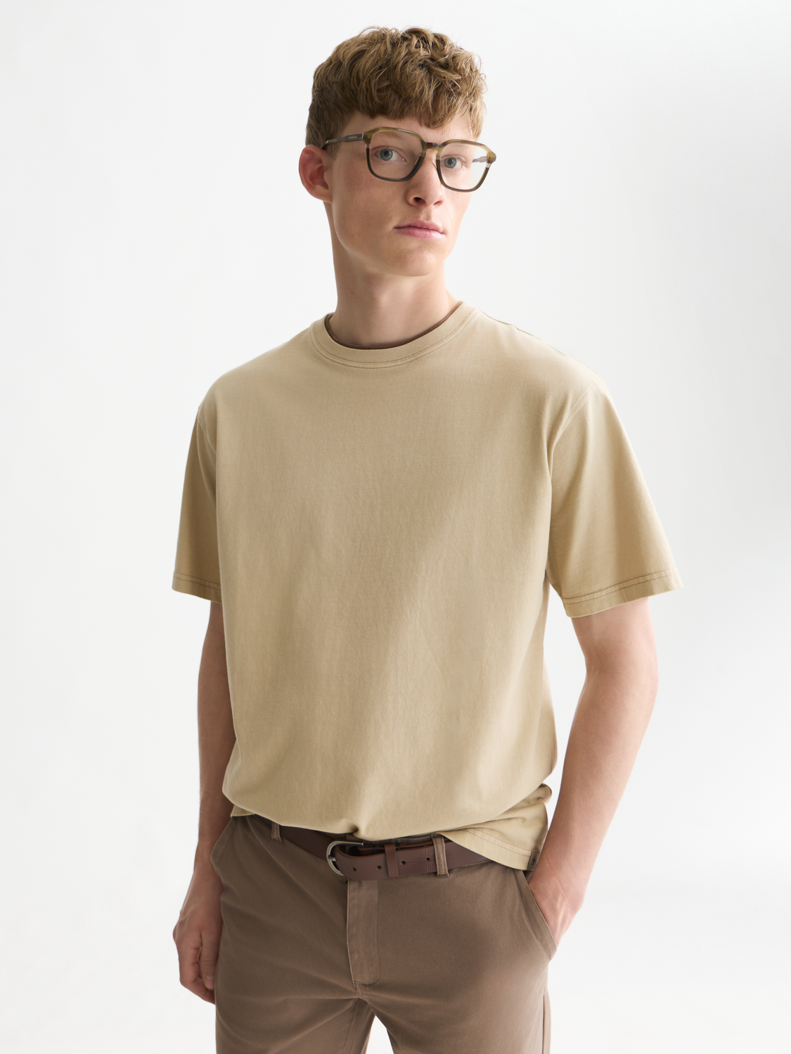 3 Crosses Relaxed-Fit Garment-Dyed T-Shirt
