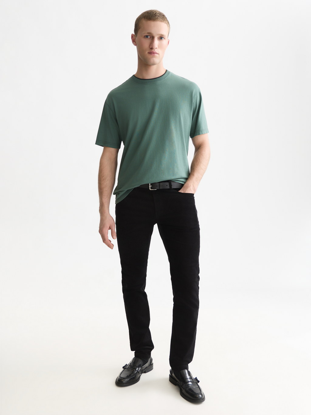 3 Crosses Relaxed-Fit Garment-Dyed T-Shirt