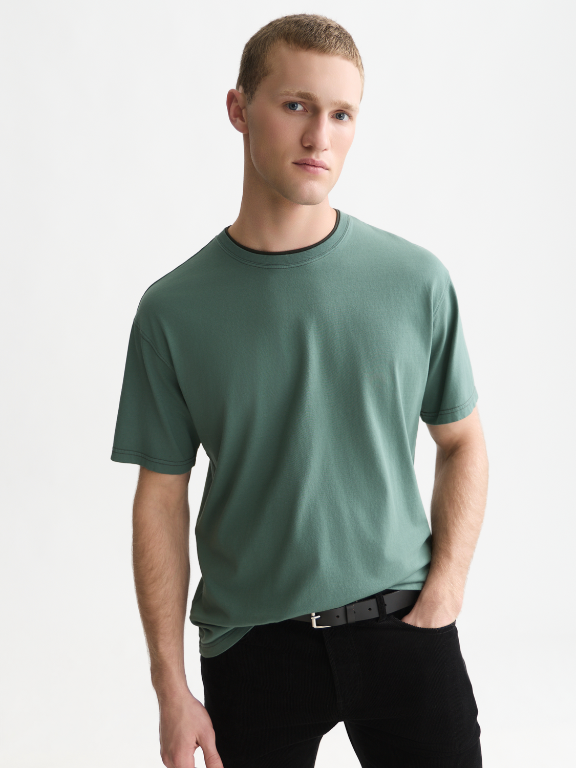 3 Crosses Relaxed-Fit Garment-Dyed T-Shirt