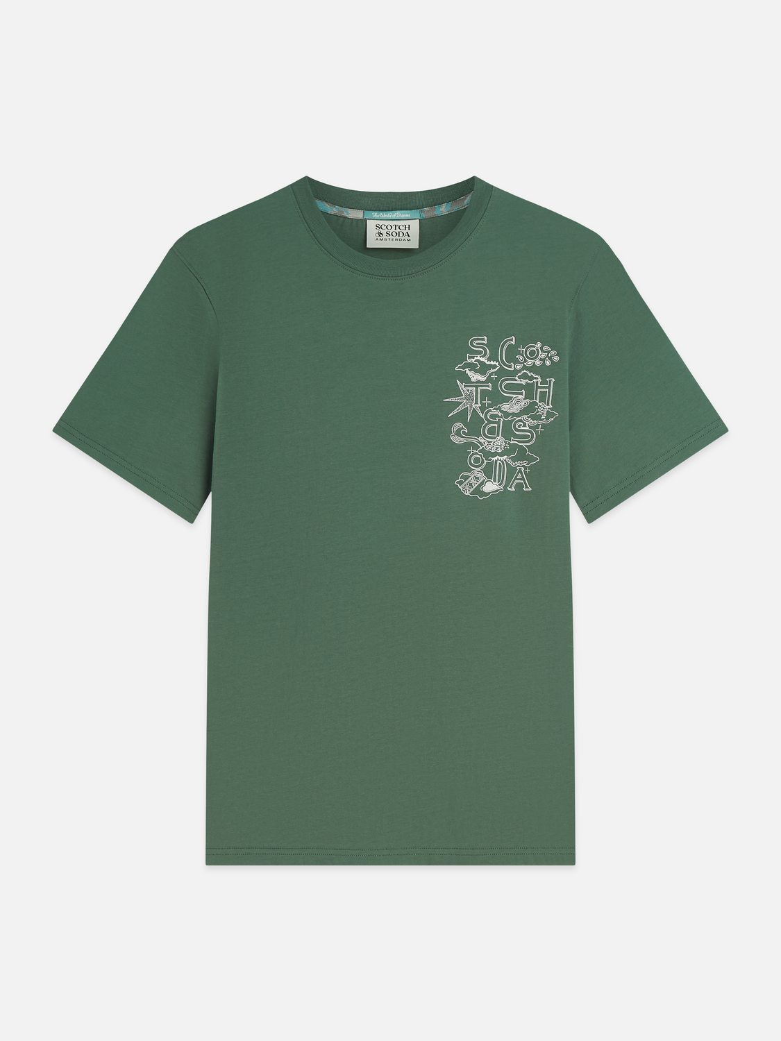 Left chest artwork regular-fit T-shirt