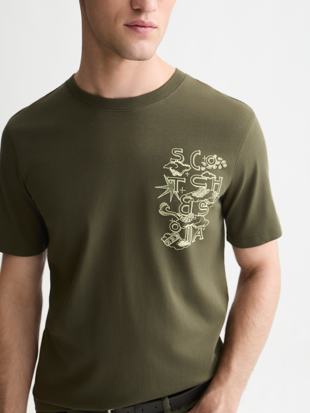 Left Chest Artwork Regular-Fit T-Shirt
