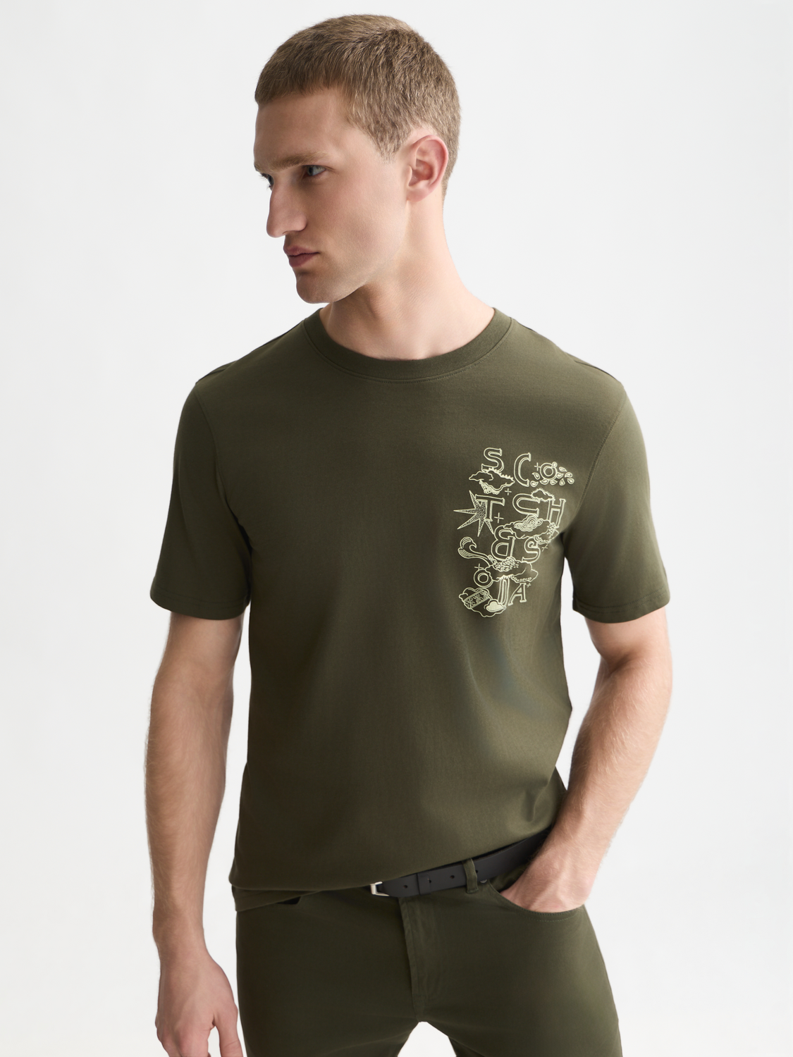 Left Chest Artwork Regular-Fit T-Shirt