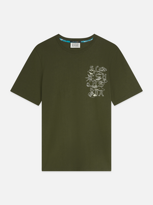 Left Chest Artwork Regular-Fit T-Shirt
