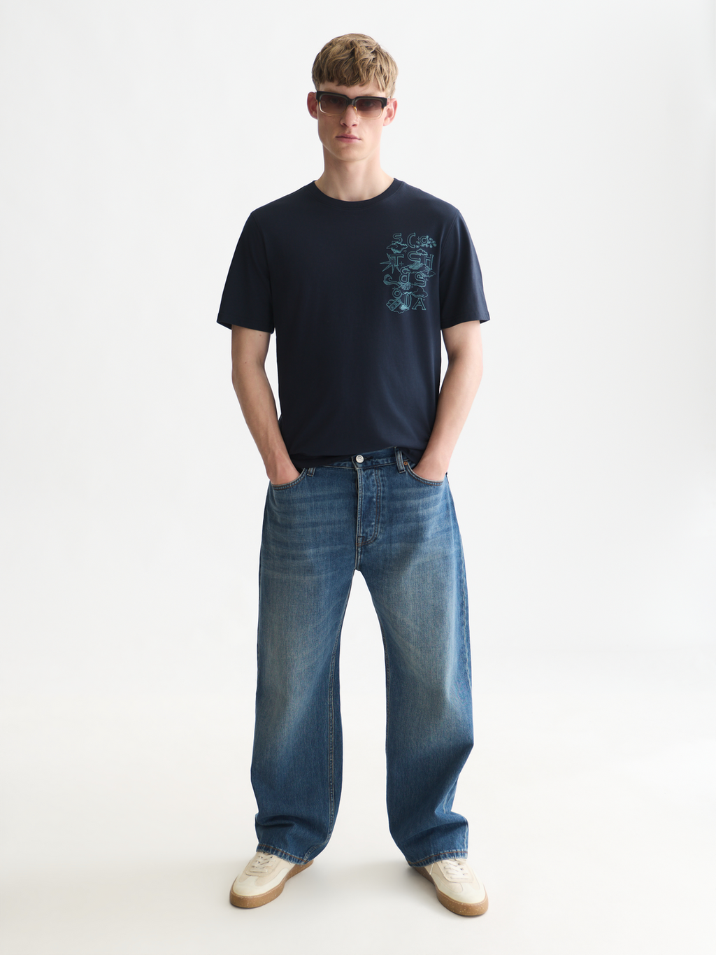 Left Chest Artwork Regular-Fit T-Shirt