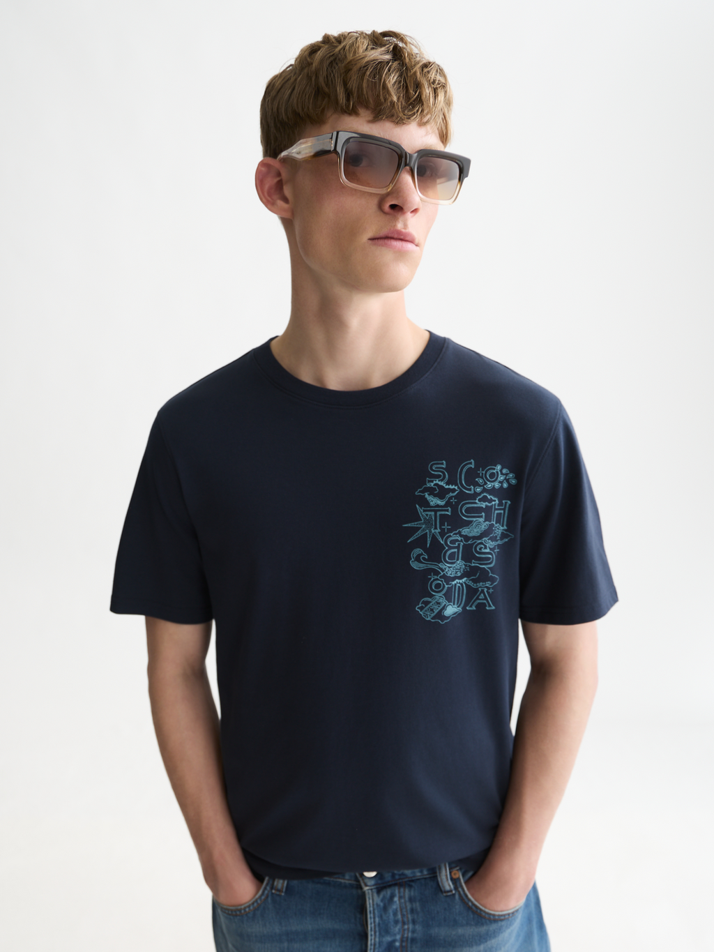 Left Chest Artwork Regular-Fit T-Shirt