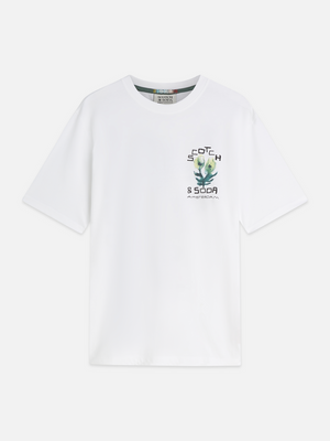 T-Shirt mit Kunstwerken auf Vorder- und Rückseite im Regular Fit
