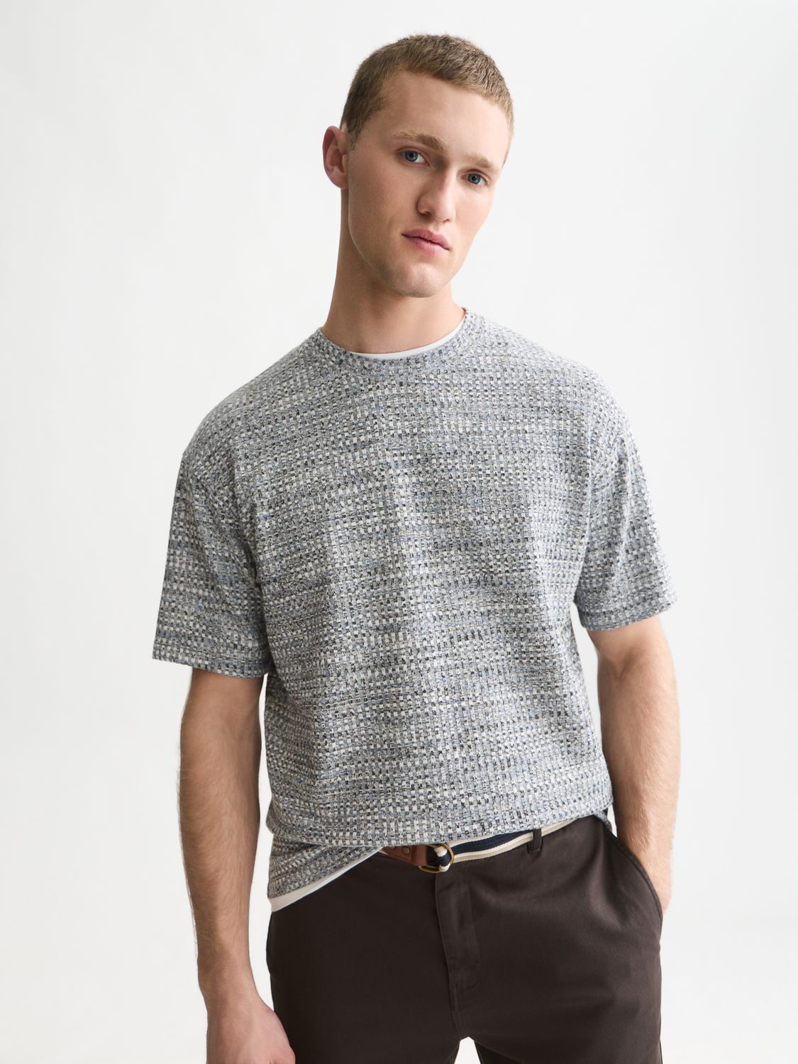 Jacquard Relaxed-Fit T-Shirt