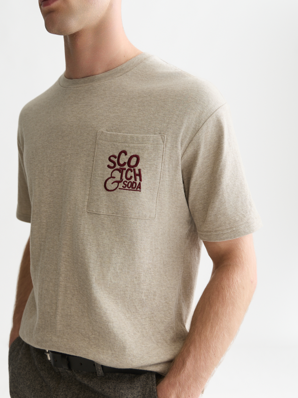 Bonded Chest Pocket And Artwork Relaxed-Fit T-Shirt