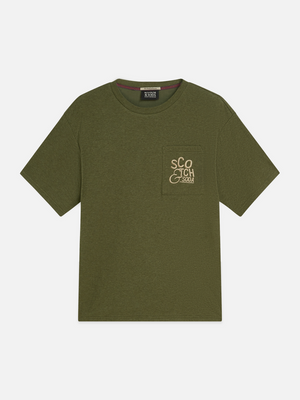 Embroidered Artwork Cotton Relaxed T-Shirt