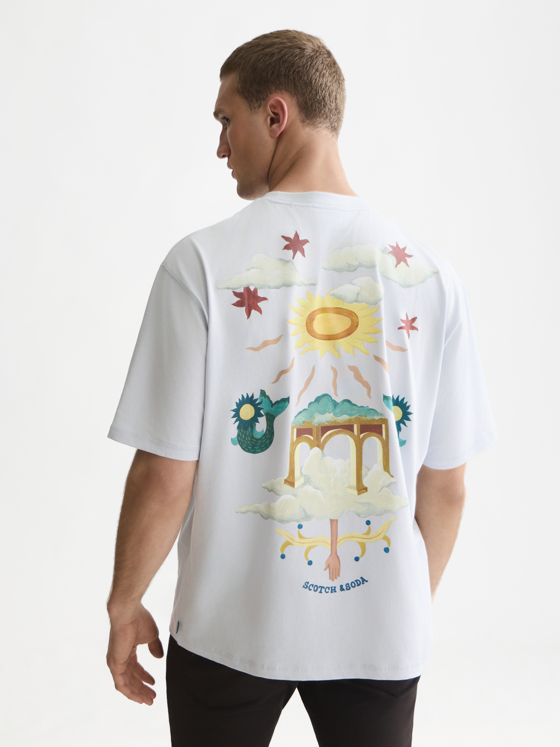 Front And Back Artwork Loose-Fit T-Shirt