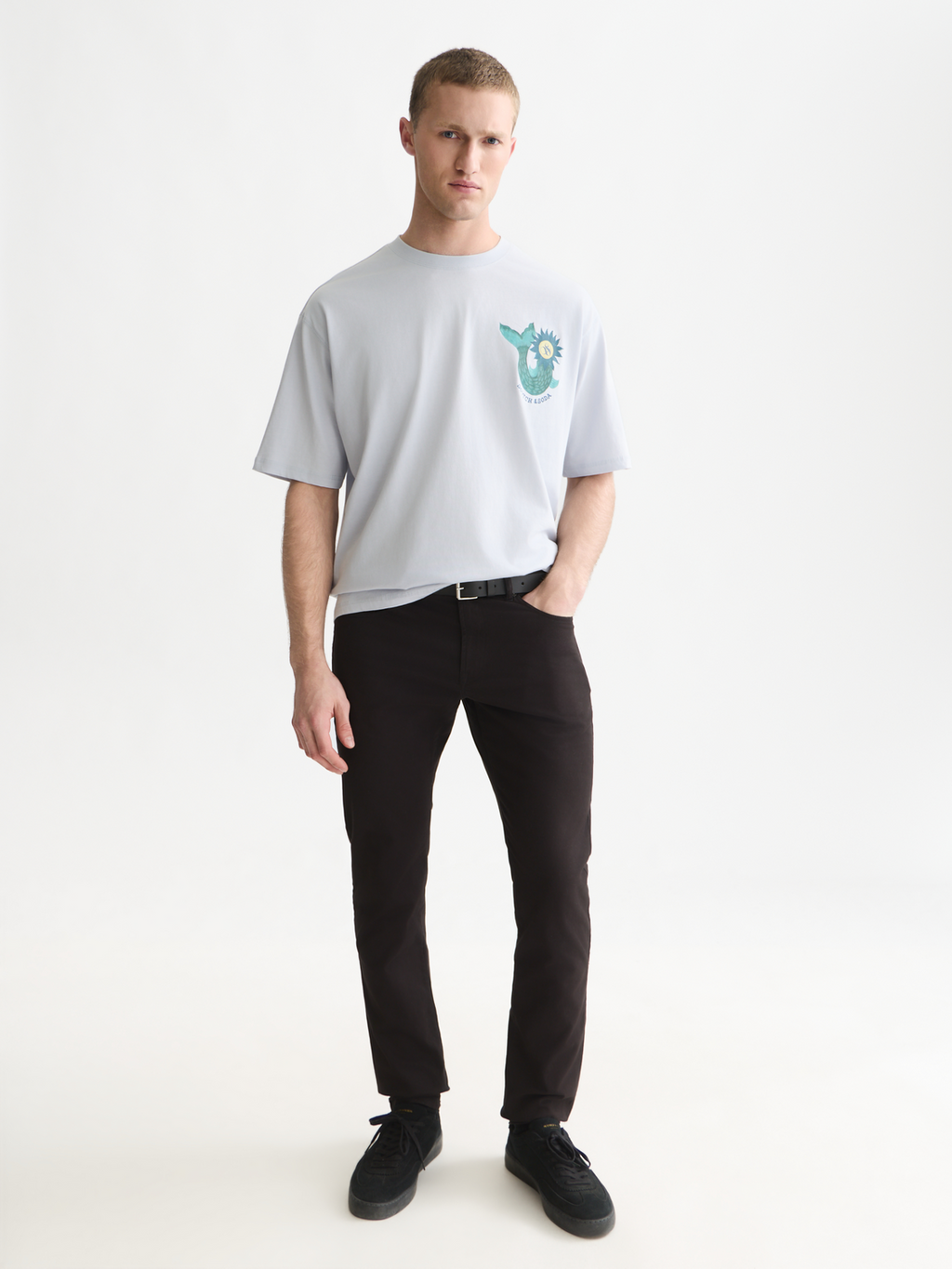 Front And Back Artwork Loose-Fit T-Shirt