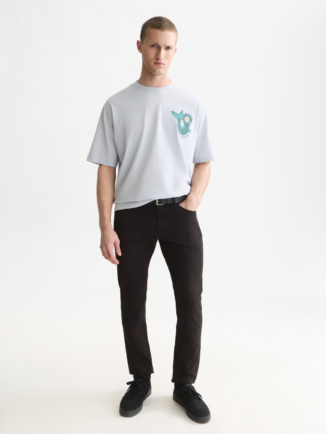 Front And Back Artwork Loose-Fit T-Shirt