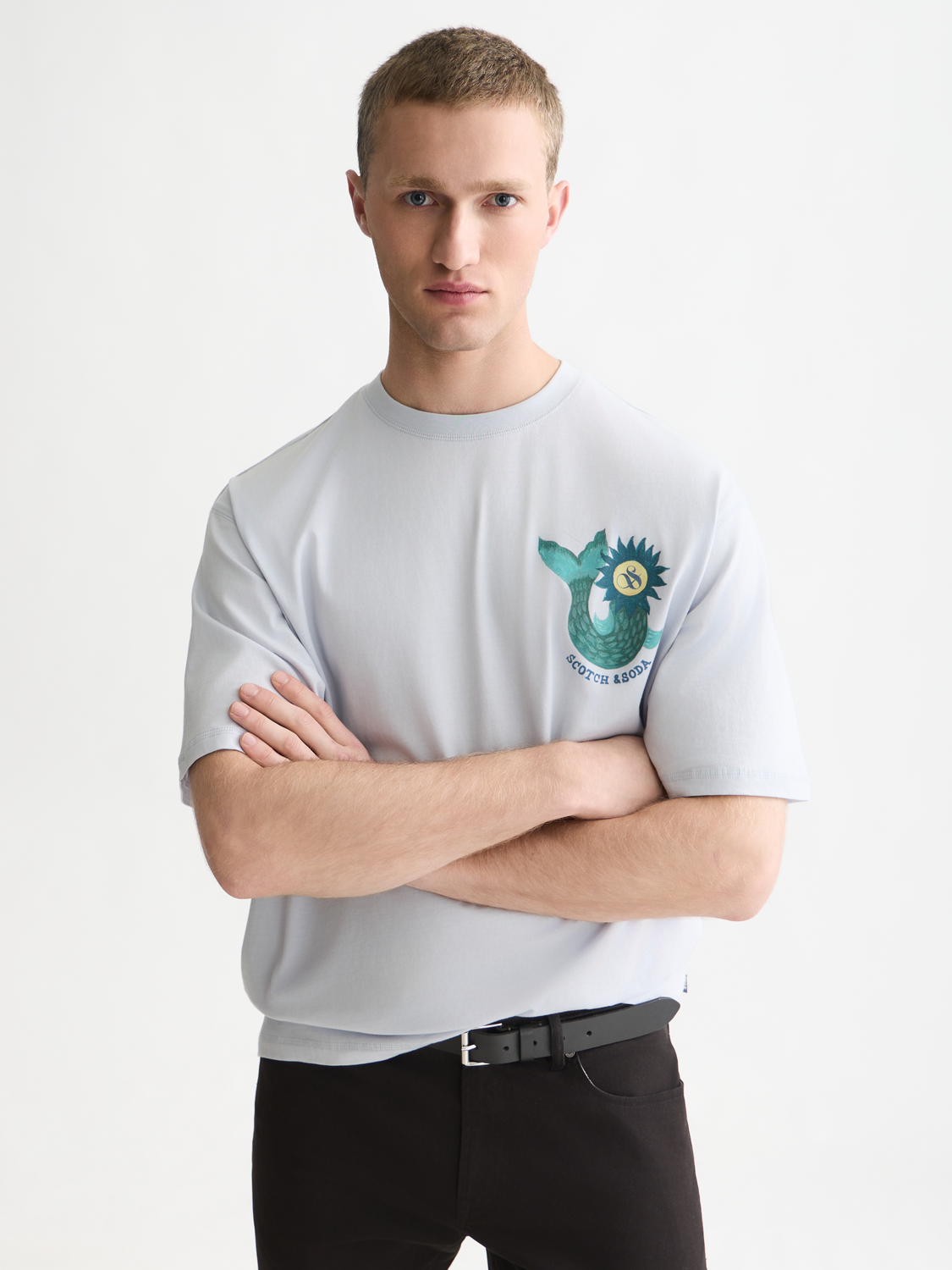 Front And Back Artwork Loose-Fit T-Shirt