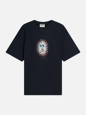 T-shirt coupe décontractée à motif avant