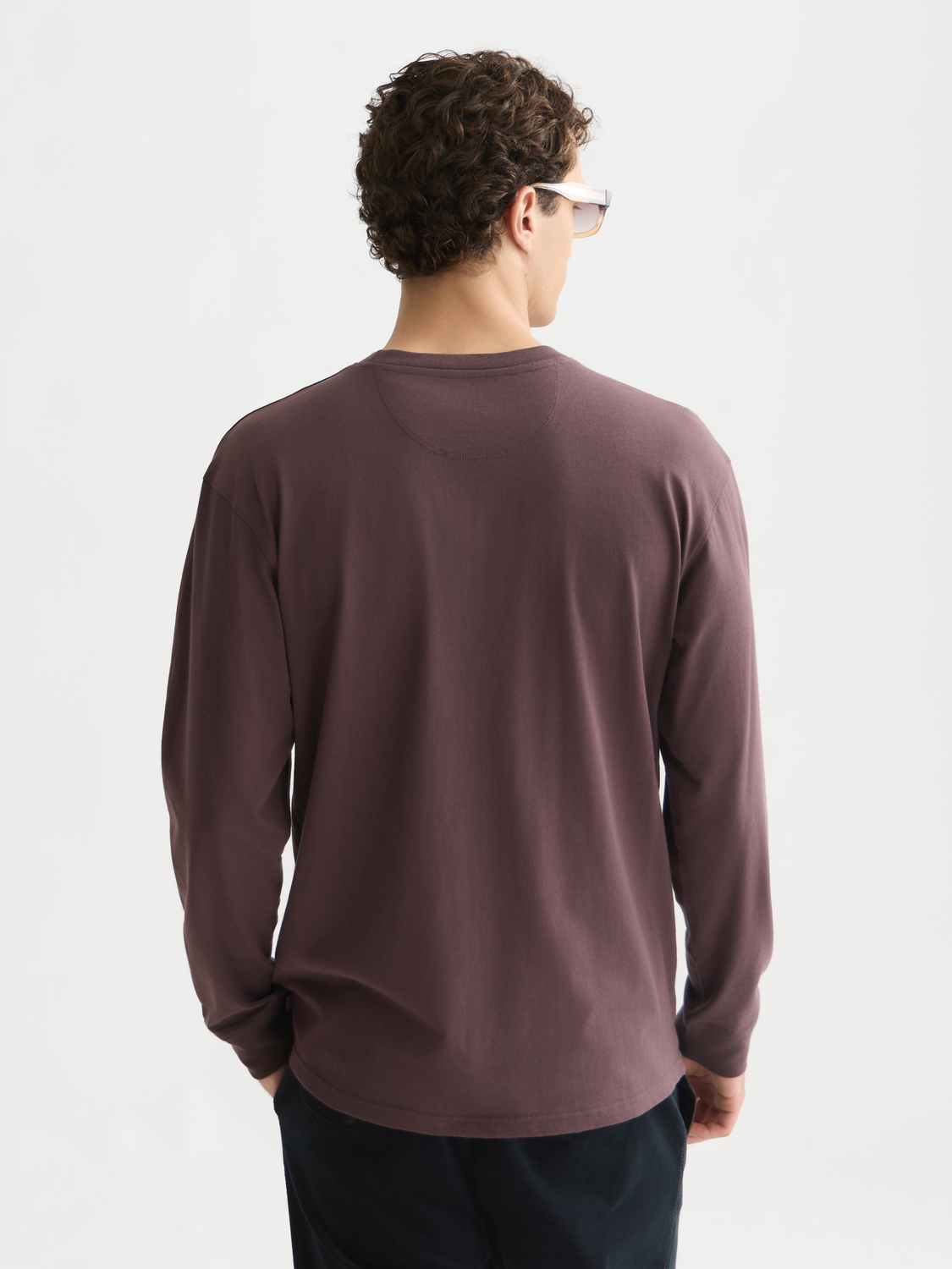 Organic Cotton Long-Sleeve Relaxed Logo T-Shirt