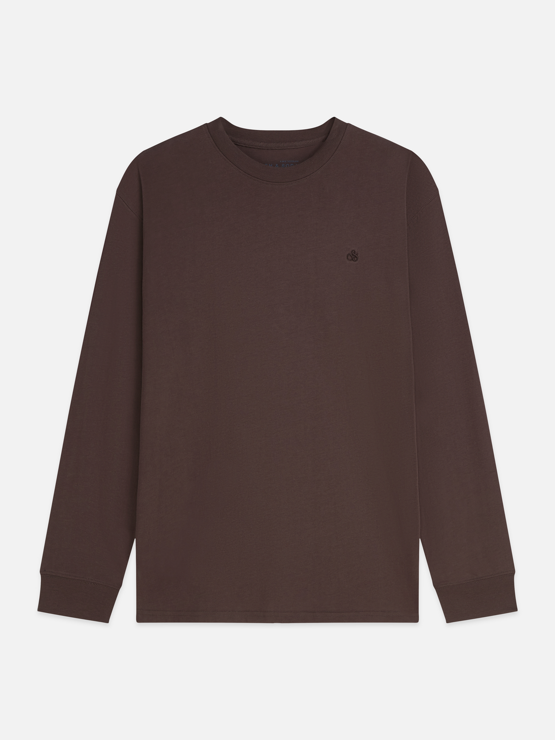 Organic Cotton Long-Sleeve Relaxed Logo T-Shirt