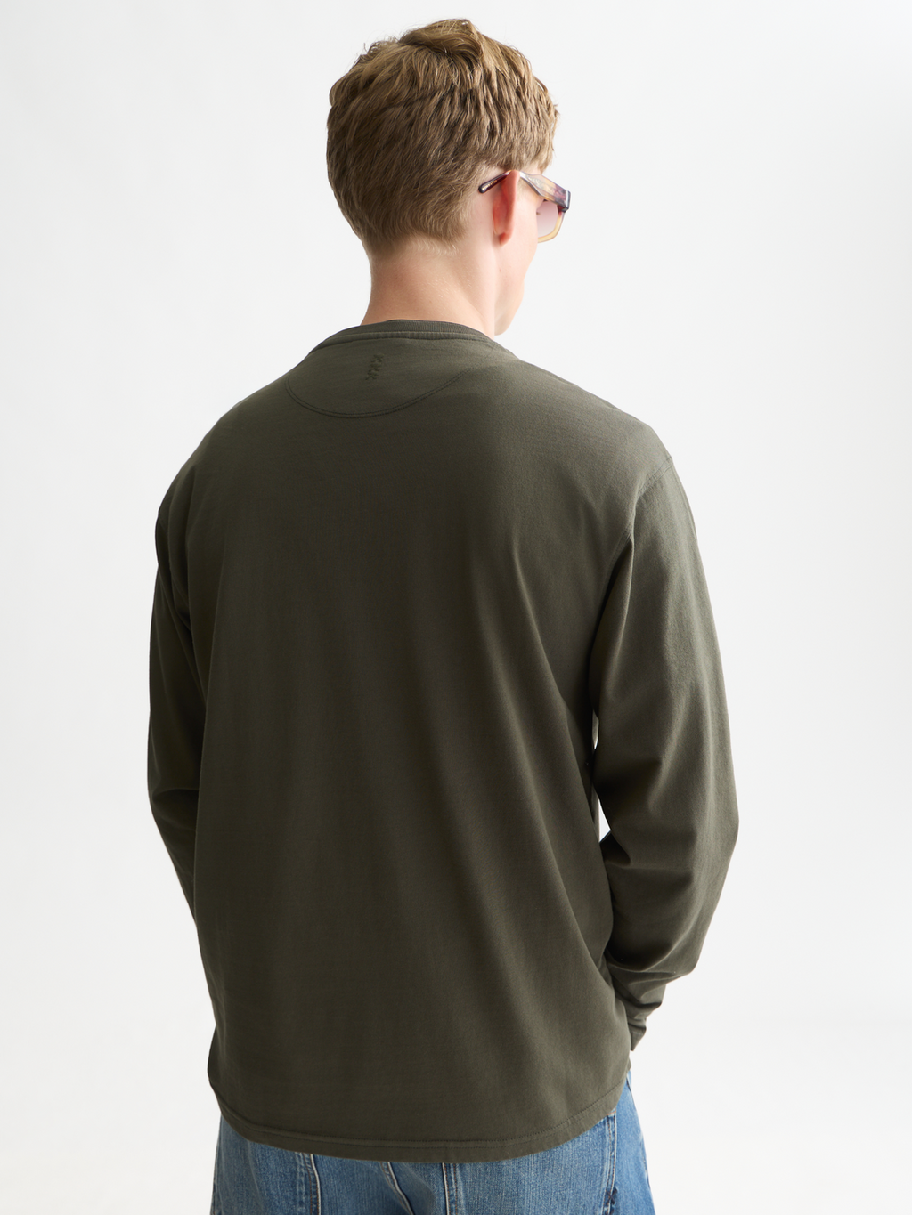 Three Crosses Garment-Dyed Cotton Relaxed T-shirt