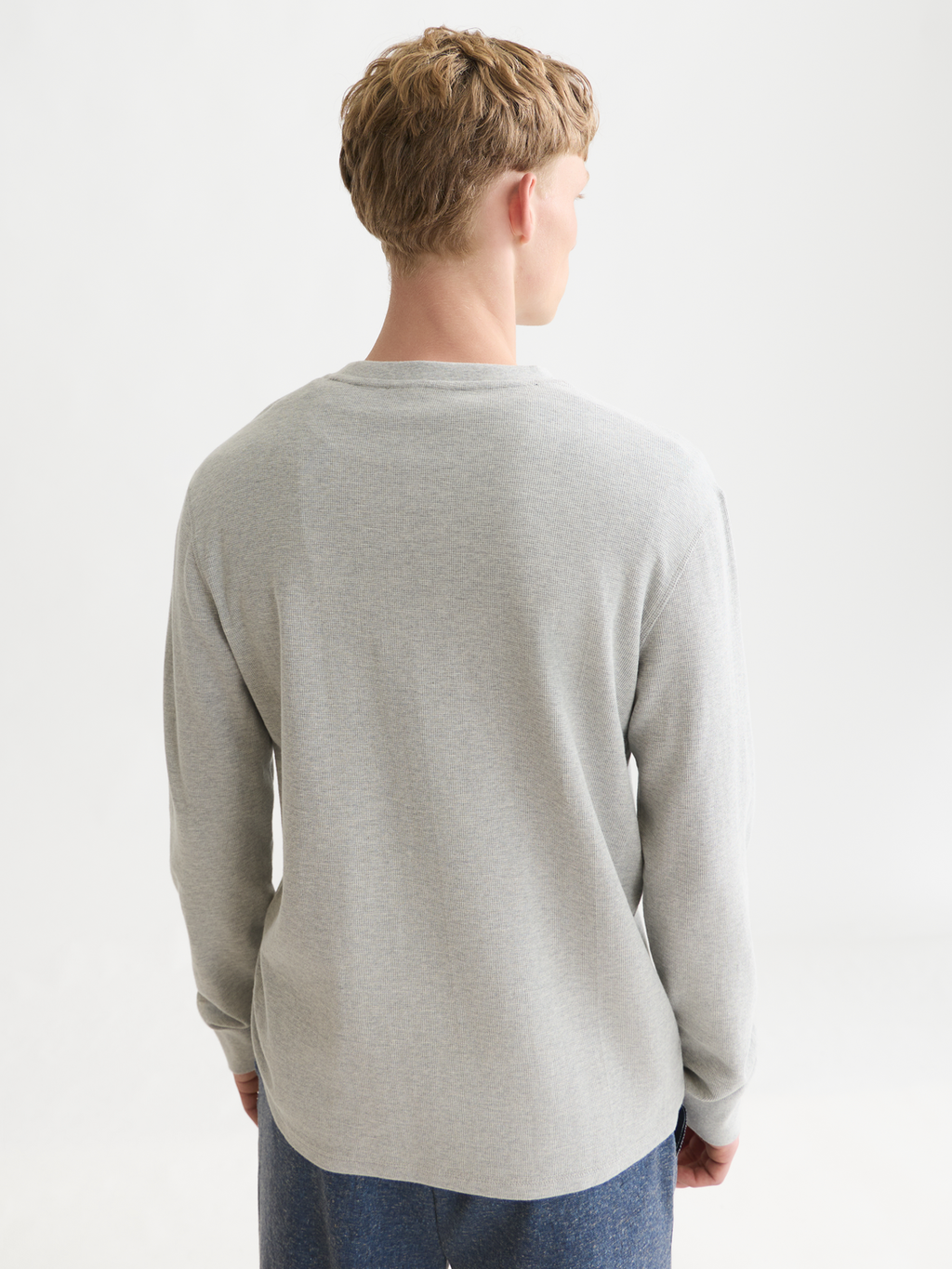 Waffle Regular-Fit Long Sleeved T-Shirt