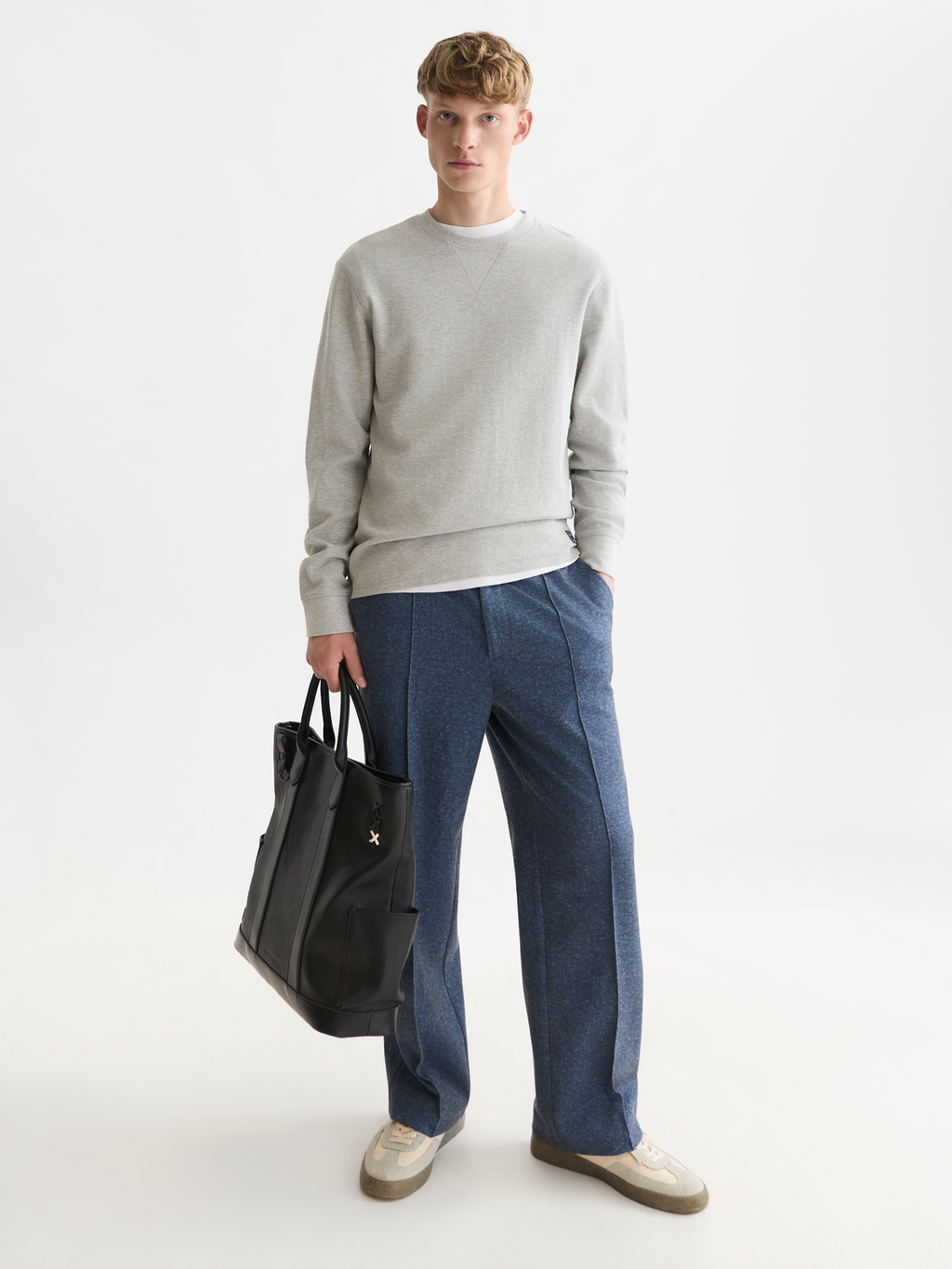 Waffle Regular-Fit Long Sleeved T-Shirt