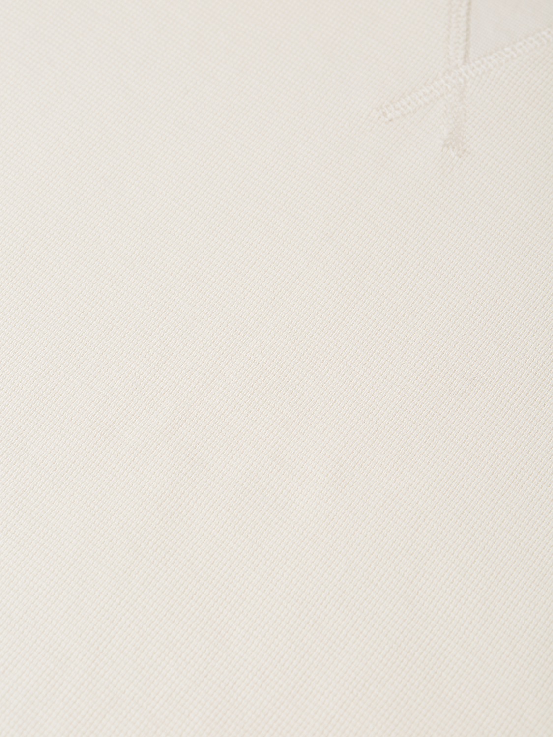 Waffle-Knit Cotton T-Shirt