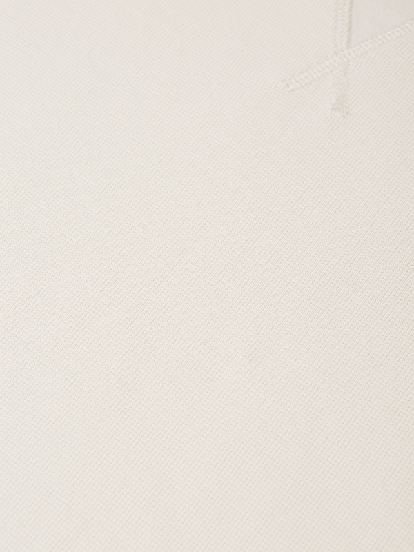 Waffle-Knit Cotton T-Shirt