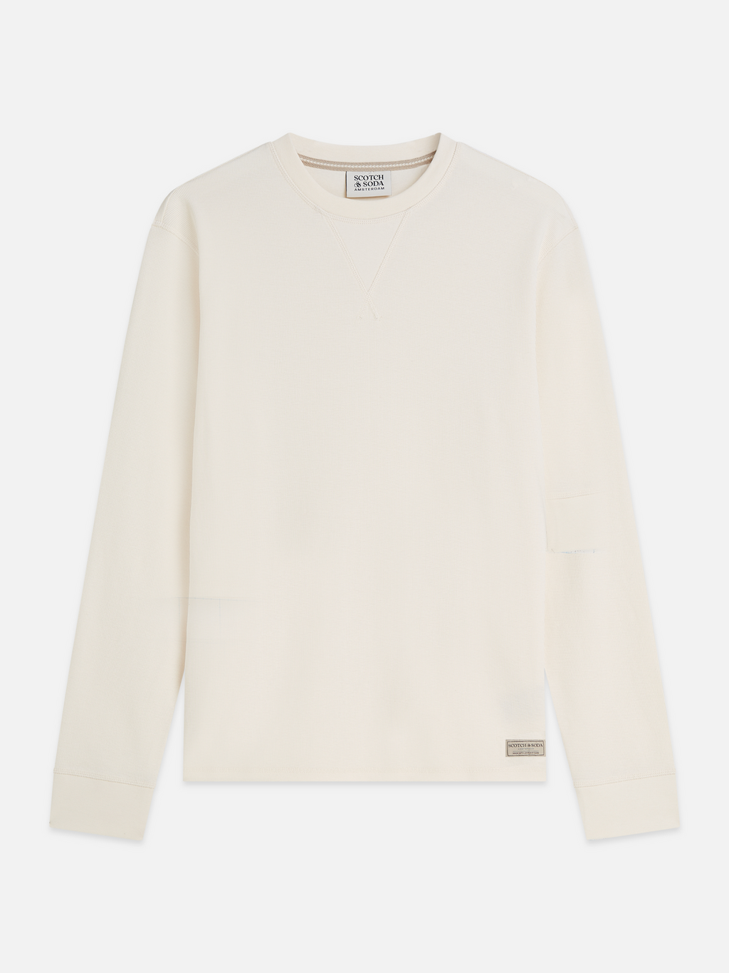 Waffle-Knit Cotton T-Shirt