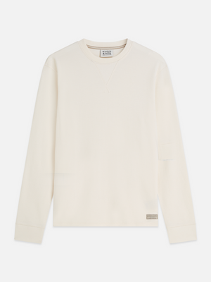 Waffle-Knit Cotton T-Shirt