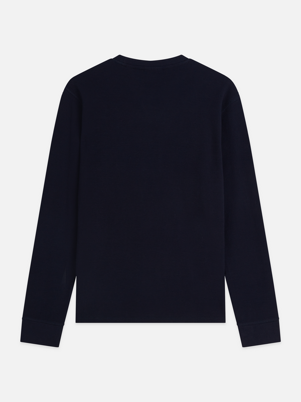 Waffle-Knit Cotton T-Shirt