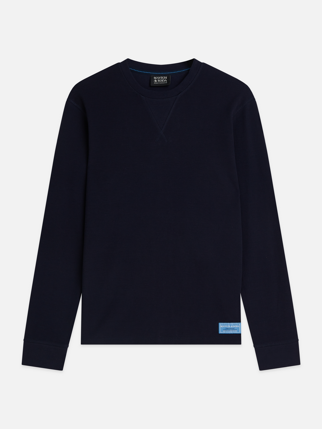 Waffle-Knit Cotton T-Shirt