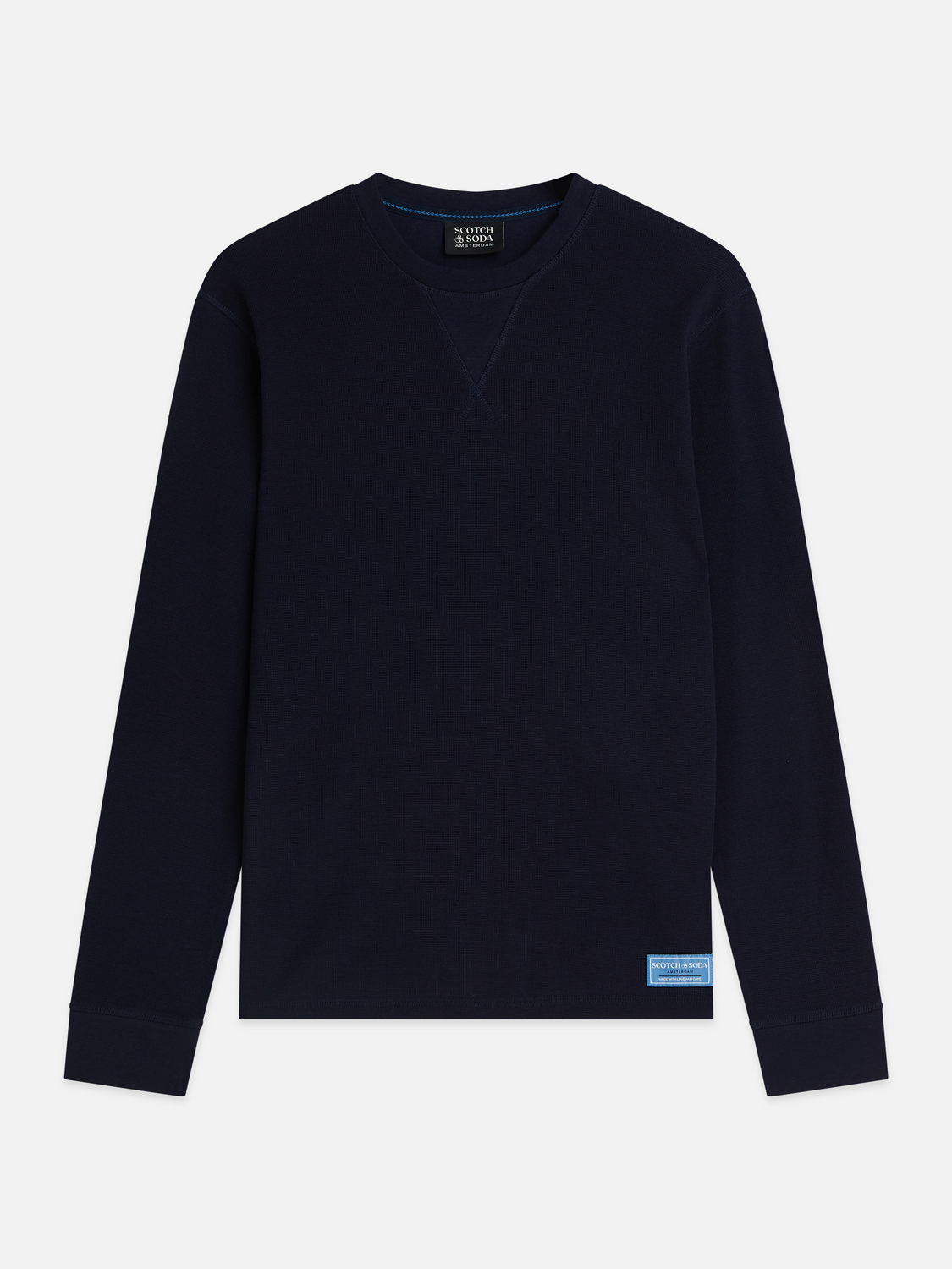 Waffle-Knit Cotton T-Shirt