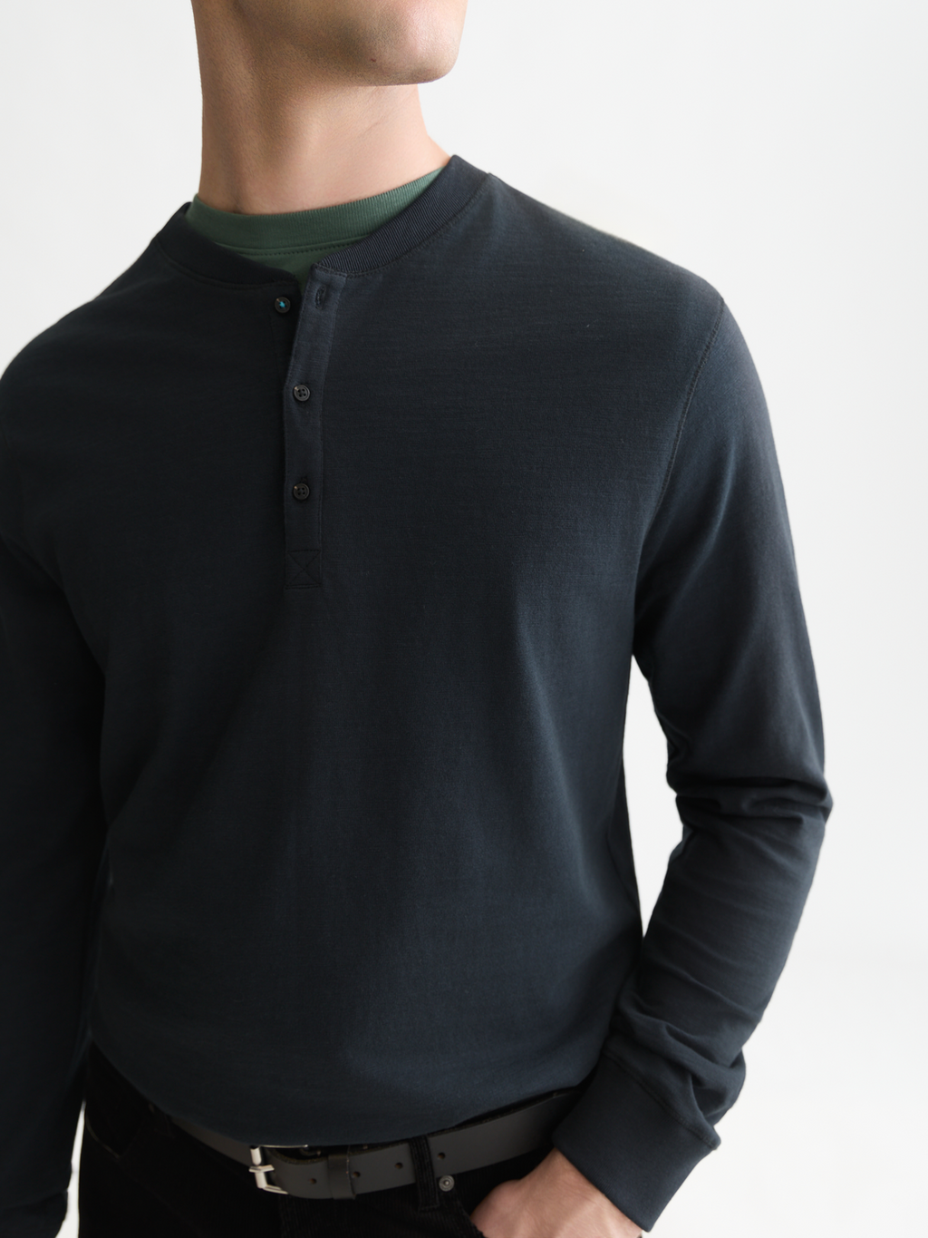 Slub Cotton Henley T-Shirt
