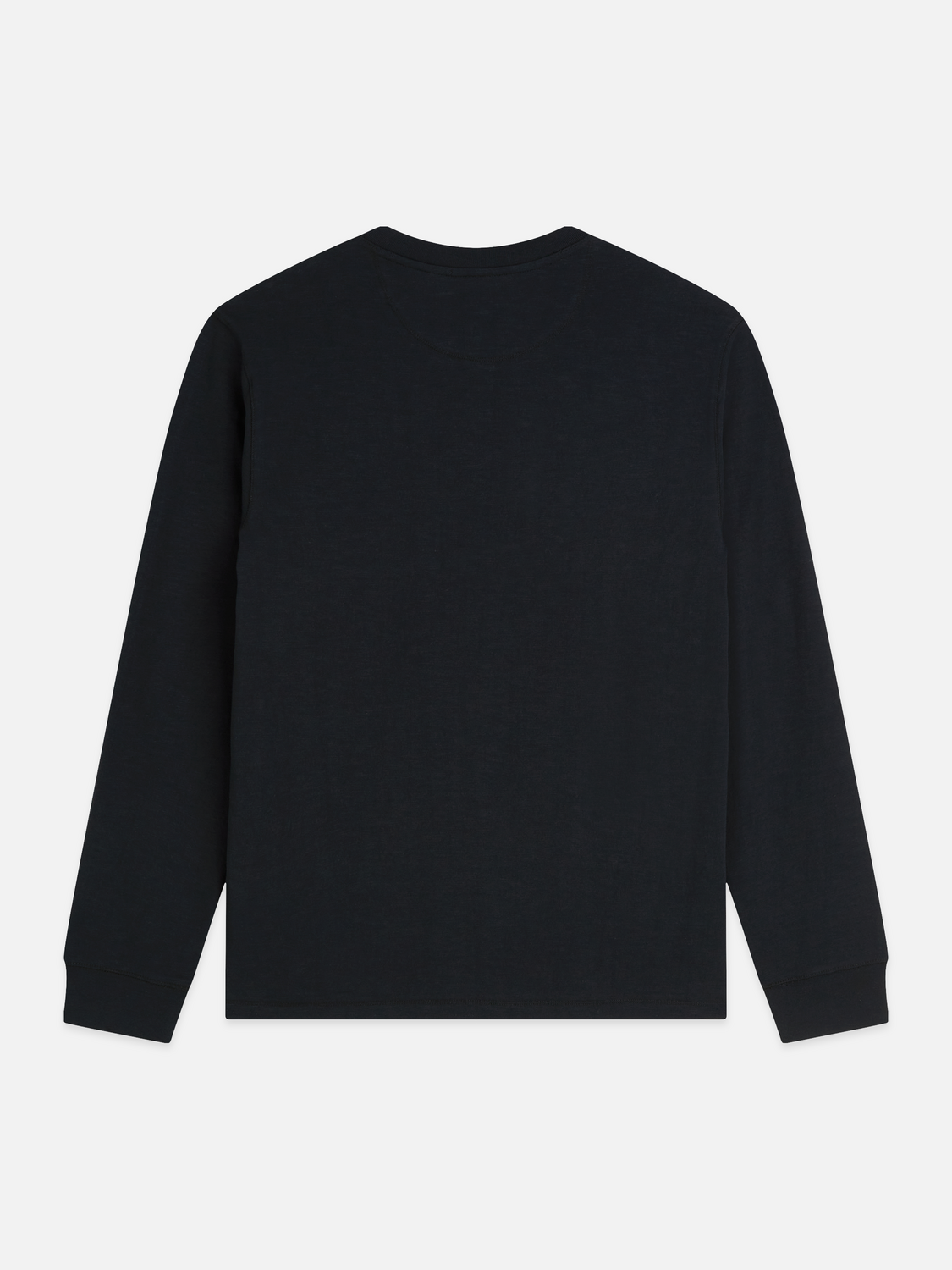 Henley Slub Regular-Fit Long Sleeved T-Shirt