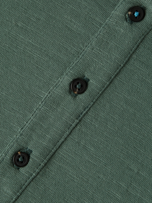 Slub Cotton Henley T-Shirt